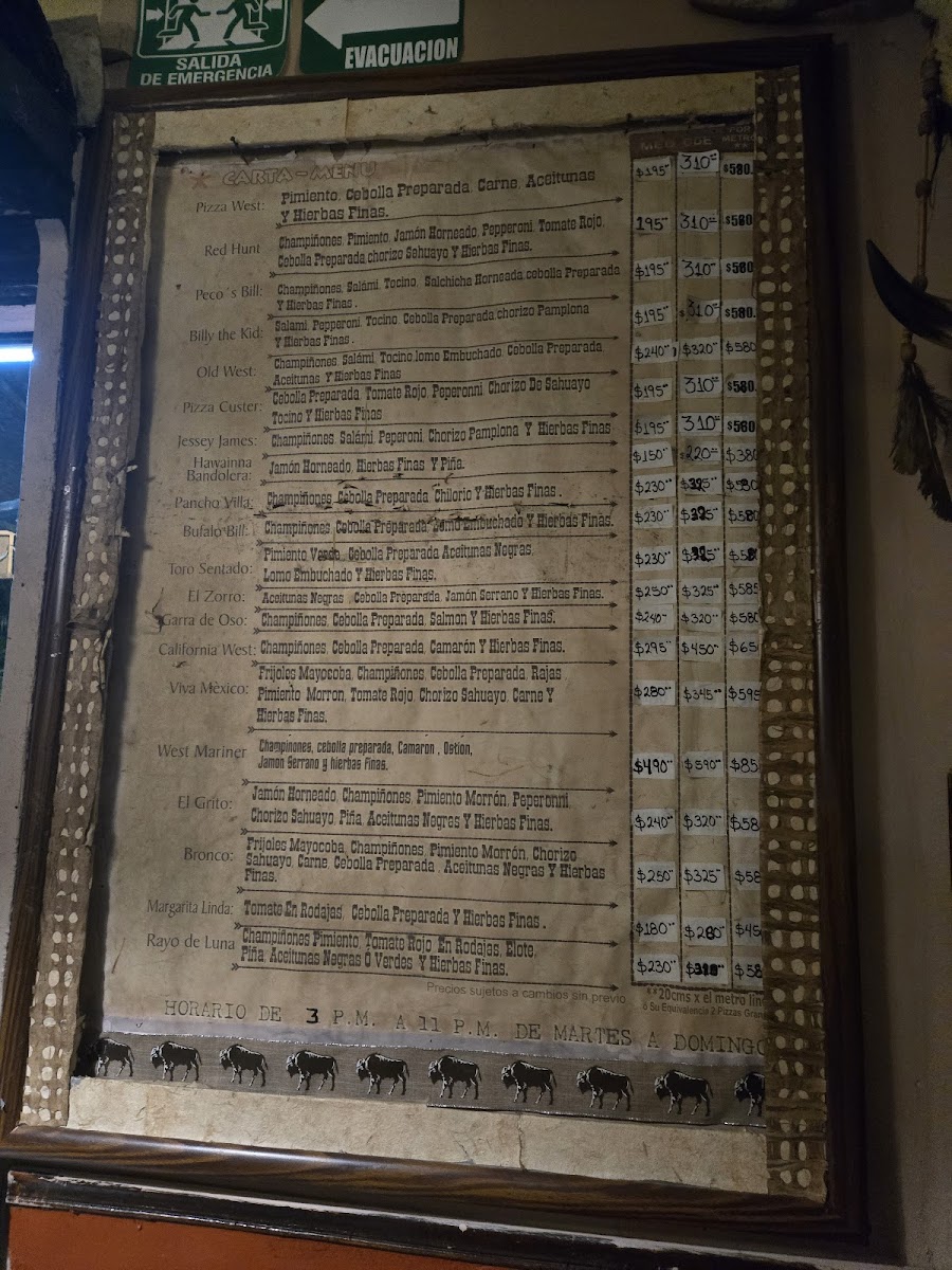 Pizza West Menu - Image 2